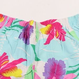 Cotton Rustic Shorts in Orange Retro Print